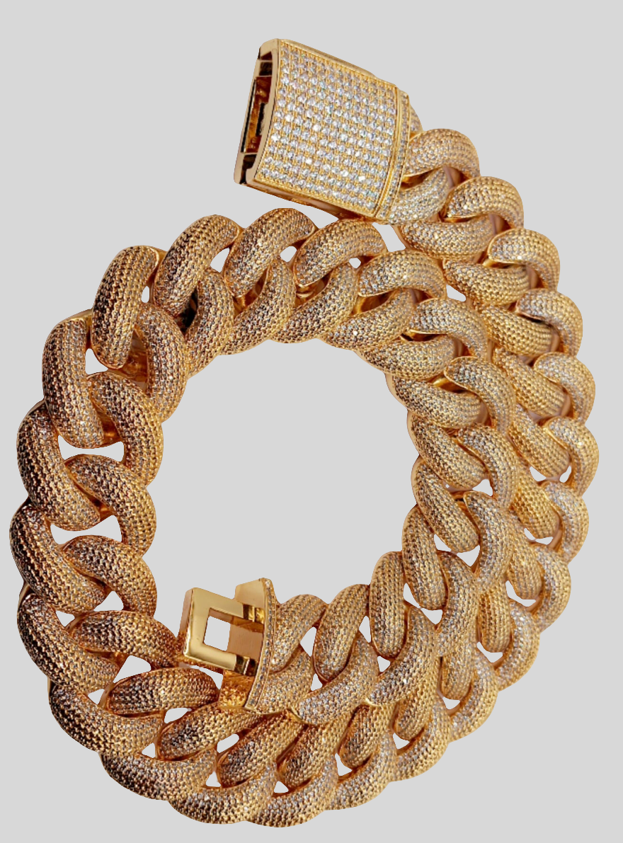 Collier Américain en zircone OR