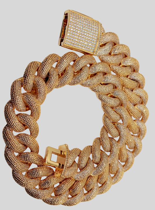 Collier Américain en zircone OR